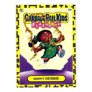 Garbage Pail Kids Flashback Drippy Debbie Trading Card 59b Sticker GPK Collectab